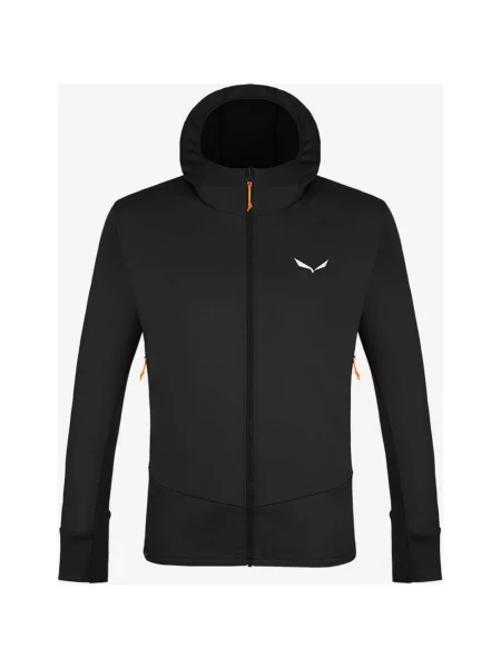 Salewa Puez Polarlite Kurtka z kapturem czarno-pomarańczowa XXL czarna