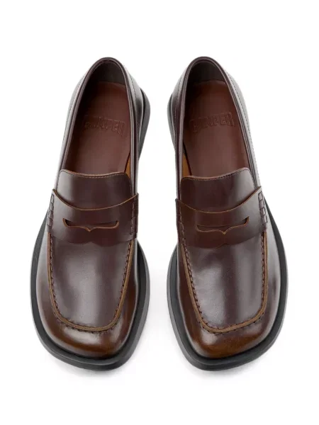 Pantofi loafer Camper din piele maro