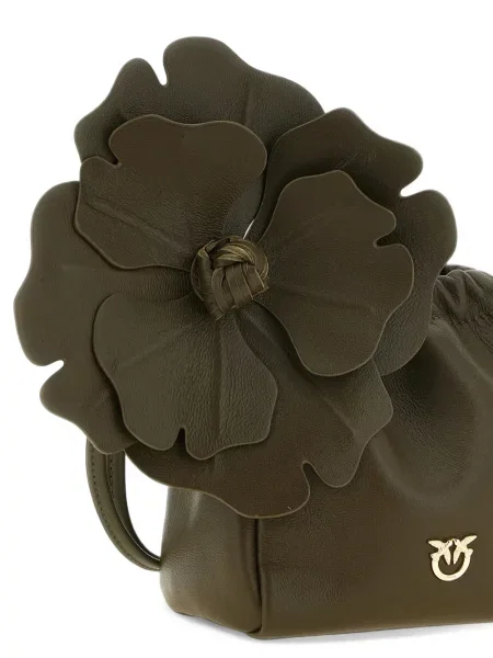 Geantă Pinko cu model floral verde