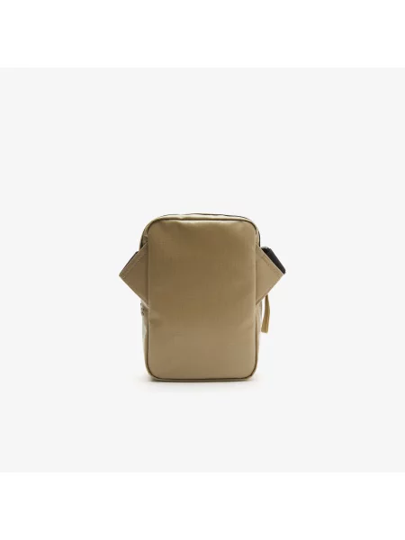 Lacoste Torba Na Z Kontrastowym Detalem beżowa