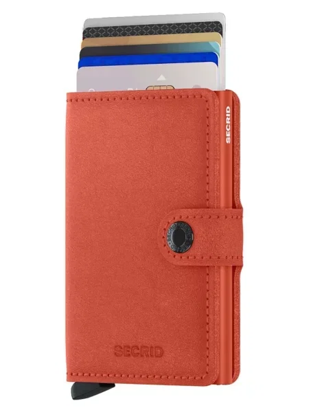 Usnjena denarnica Secrid Miniwallet Original Orange oranžna