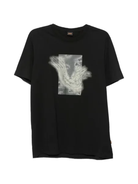 Tricou Boss cu imagine negru