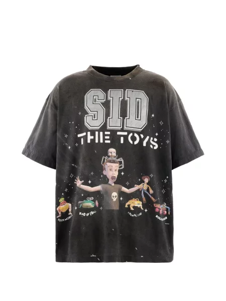 Tricou Saint Mxxxxxx cu imagine negru