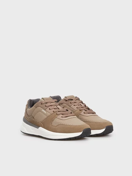 Кожаные кроссовки Mexx коричневые