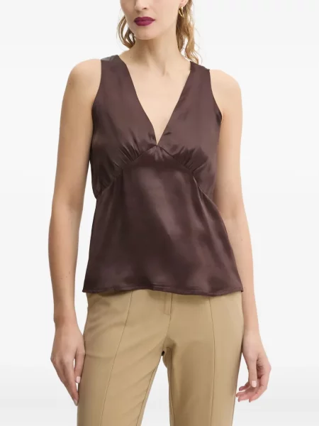 Top Day Birger Et Mikkelsen s V-izrezom smeđa