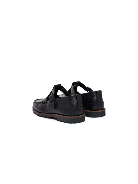 Cipele Tommy Hilfiger Hilfiger Light Lth Buckle Loafer crna