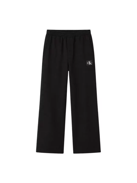 Spodnie dresowe Calvin Klein frotte czarne
