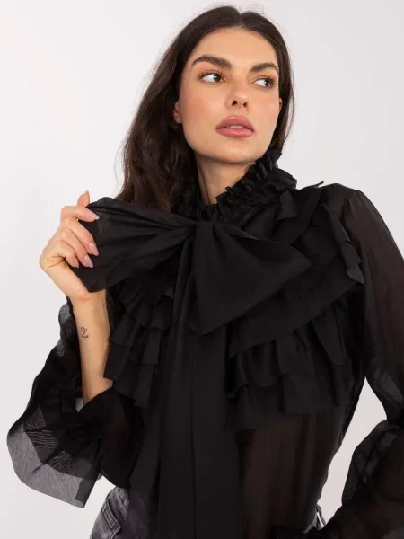 Bluză Factory Price cu funde negru