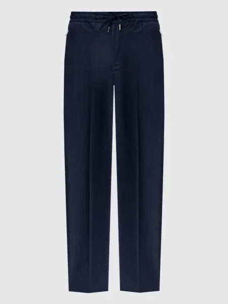 Штани з вовни і кашеміру Bertolo Cashmere сині