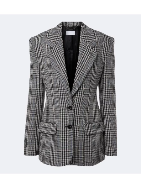 Sacou Stella Mccartney de lână în carouri
