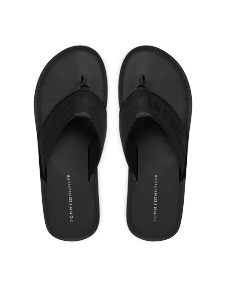 Japonke Tommy Hilfiger Jacquard Logo črna