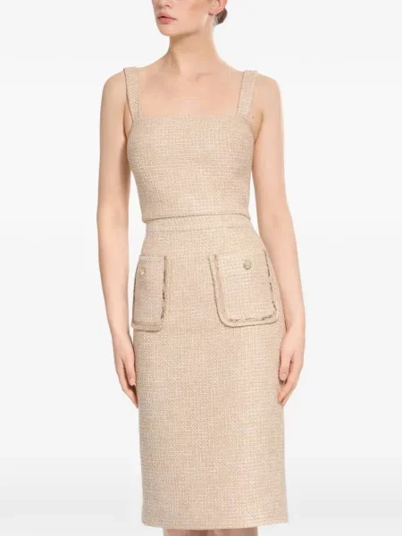 Decupat top Elie Saab din tweed