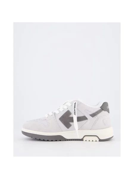Sneakersy Off-white skórzane biznesowe białe