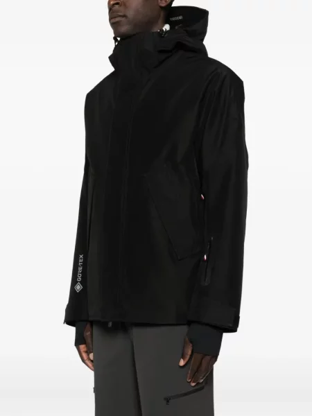 Geacă Moncler Grenoble cu glugă negru