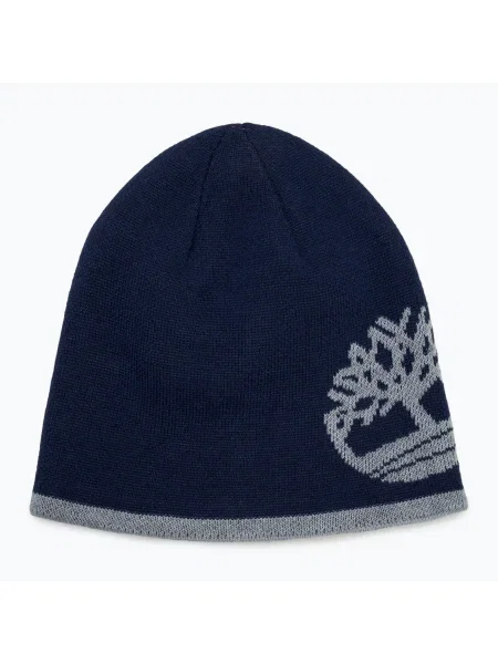 Bărbați Timberland Reversible Logo Beanie peacoat iarna capac