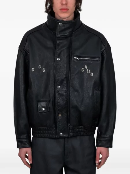 Geanta de piele Paly Hollywood negru