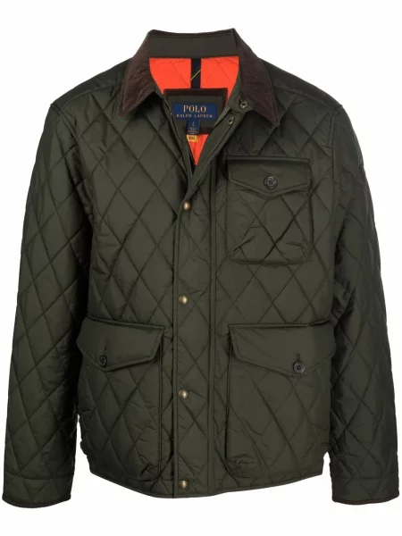 Pikowana kurtka Polo Ralph Lauren zielona