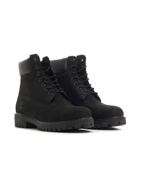 Botki Timberland sznurowane koronkowe wodoszczelne czarne