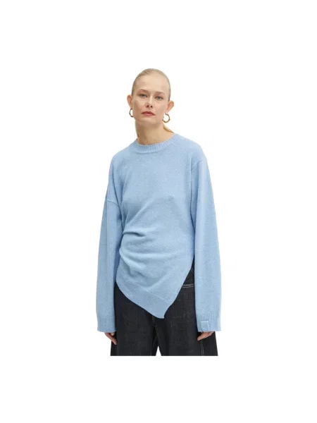 Victoria Beckham sweter wełniany niebieski