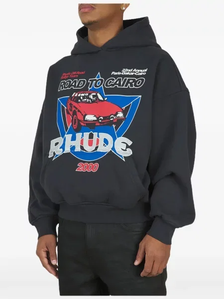 Hanorac cu glugă Rhude negru