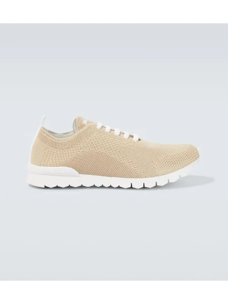 Sneakerși Kiton tricotate bej