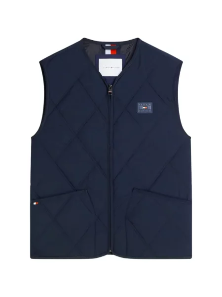 Matlasat vestă Tommy Hilfiger albastru
