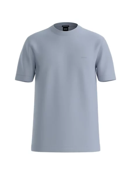 Tricou Boss cu broderie albastru