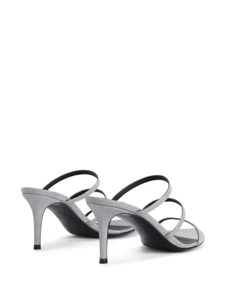 Sandale Giuseppe Zanotti cu bretele argintiu