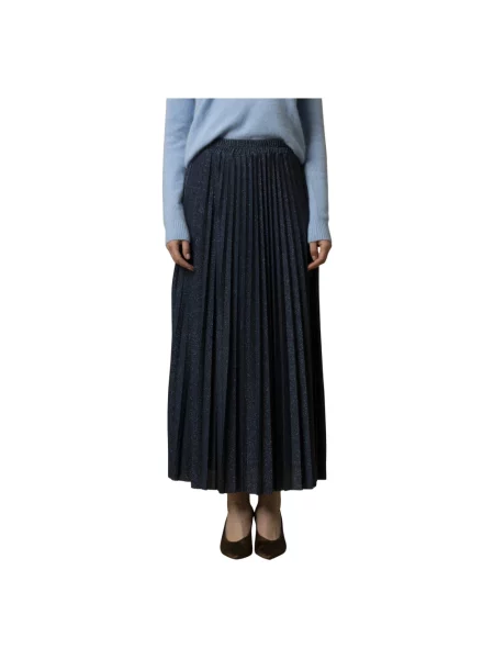 Spódnica plisowana Kocca elegancka niebieska