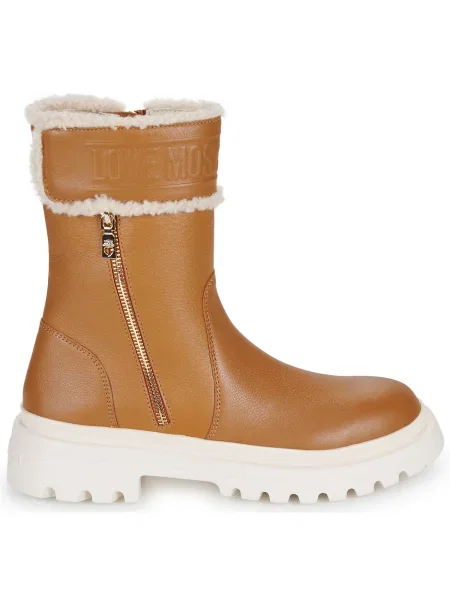Cizme scurte Love Moschino maro