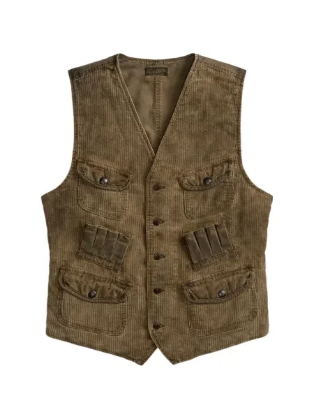 Vestă Ralph Lauren Rrl de catifea cord maro