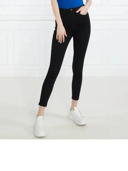 BOSS BLACK Blugi | Skinny fit negru