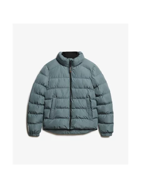 Kurtka puchowa Superdry niebieska