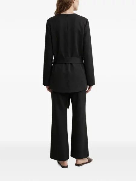 Cu centură lung top Toteme negru