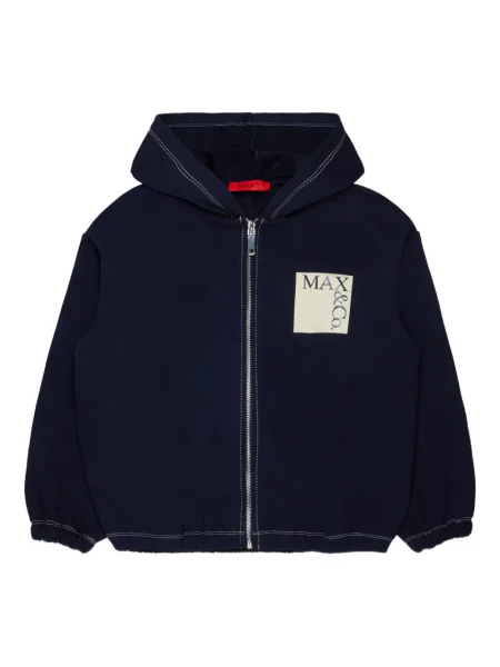 Bluza z kapturem dziecięca Max&co. niebieska