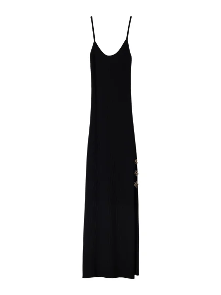 Bershka Rochie tricotat auriu negru