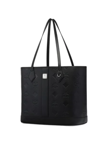 Geantă shopper Mcm cu autograf negru