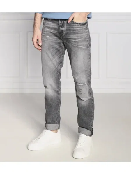 BOSS ORANGE Blugi Taber | Tapered fit gri