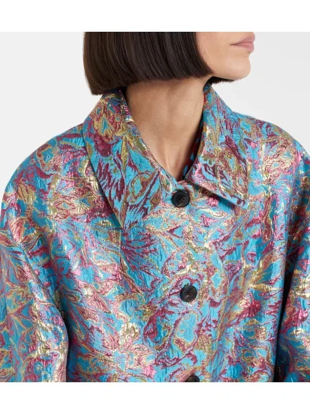 Palton Dries Van Noten albastru