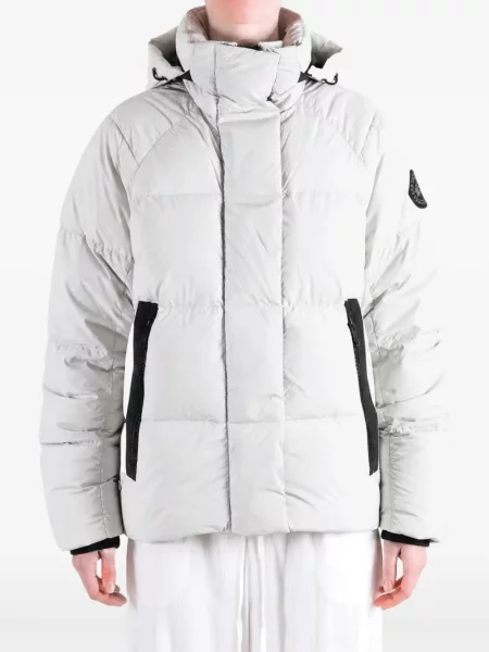 Geacă cu puf Canada Goose cu glugă gri