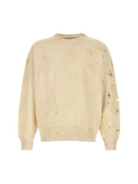 Bluza nierozpinana Golden Goose z okrągłym dekoltem biała
