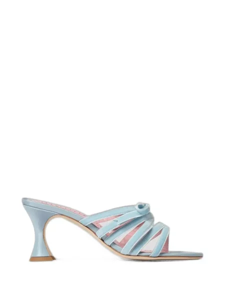 Sandale Manolo Blahnik cu funde albastru