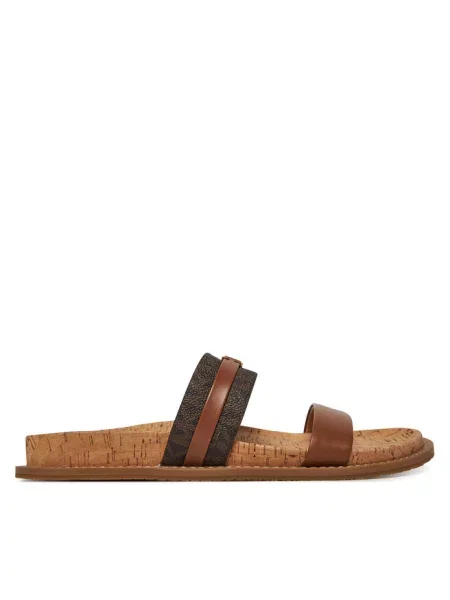 Klapki MICHAEL Michael Kors brązowe