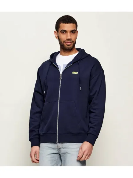 Hugo Blue Hanorac Nardimez | Relaxed fit albastru