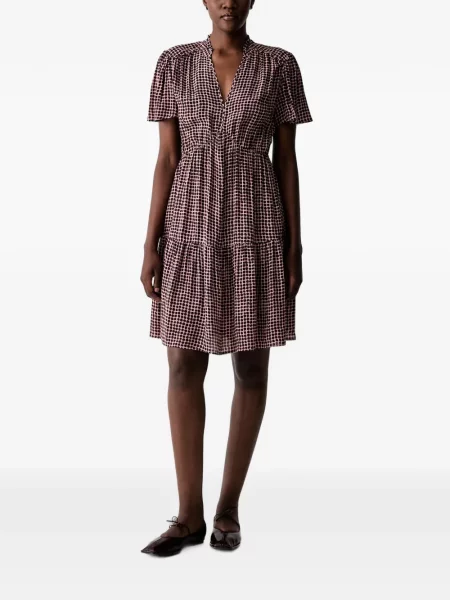 Rochie mini Marc O'polo cu imagine cu imprimeu geometric roșu