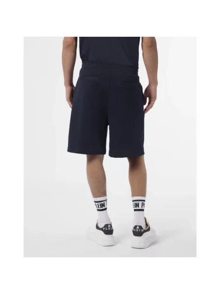 Szorty Philipp Plein polarowe niebieskie