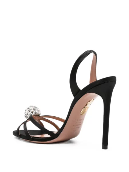 Sandale Aquazzura slingback negru