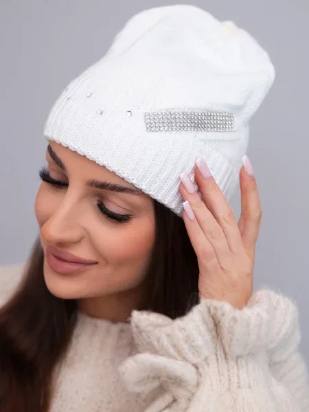 Căciulă Kesi de cristal alb