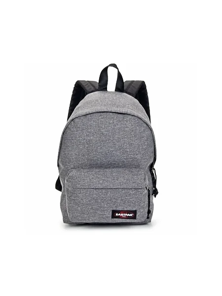 EASTPAK Batoh Orbit melírovaná / karmínovo červená / čierna / biela sivá