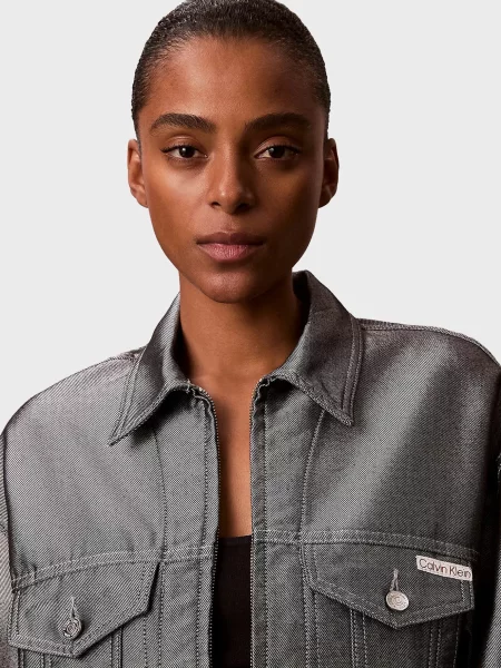 Джинсовая куртка Calvin Klein Jeans серая